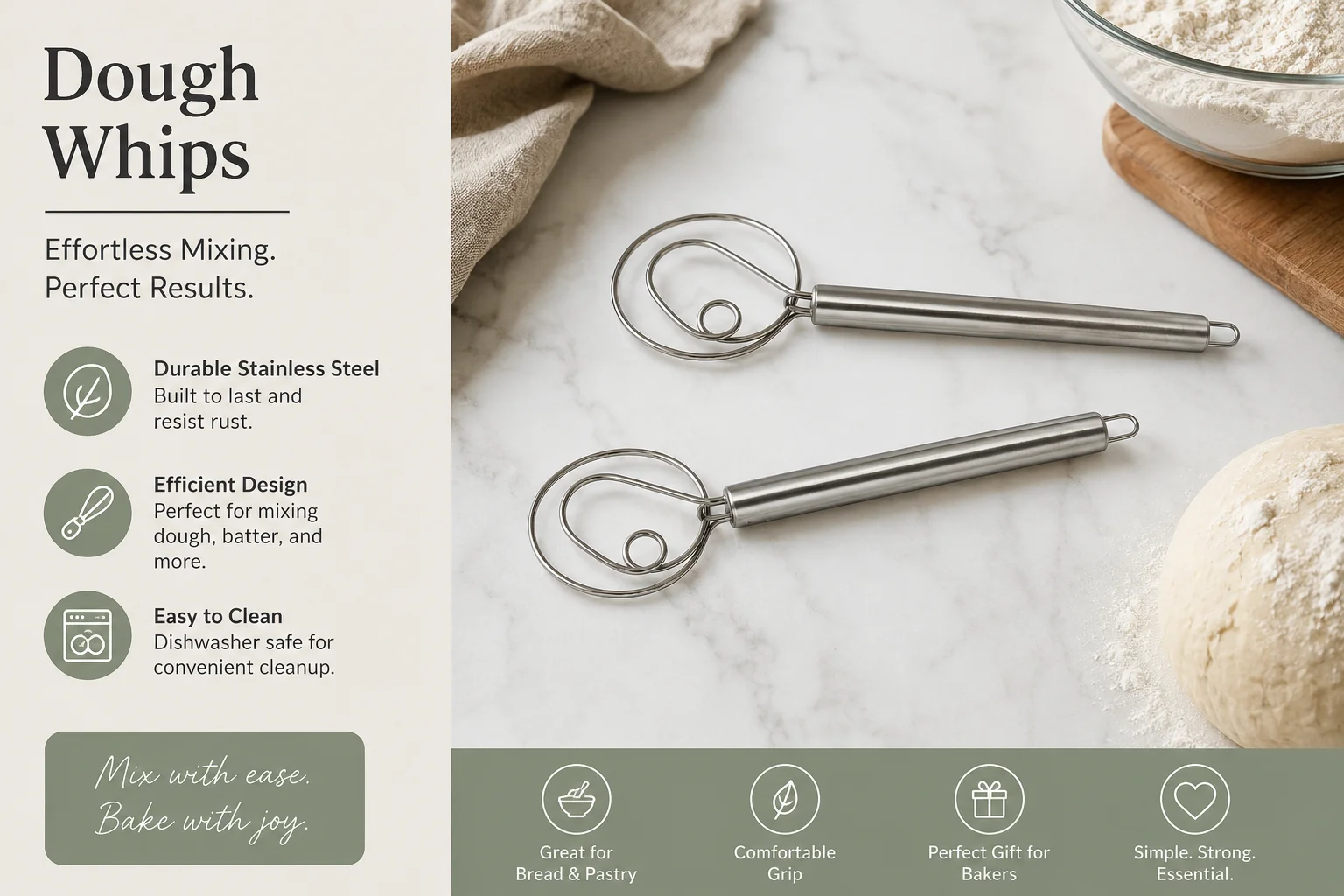 Dough Whips / Whisk