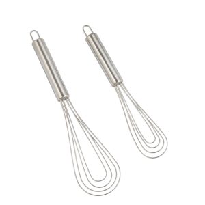 Flat Wire Ball Whips / Whisk S.S. Handle