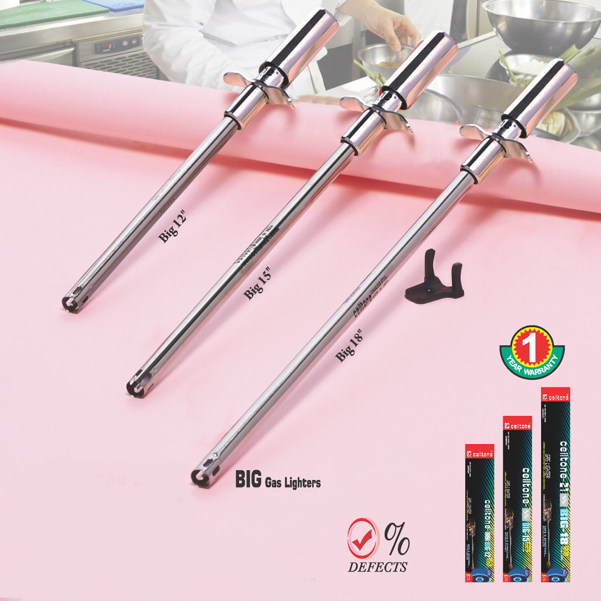 21 SS Gas lighter Big 12