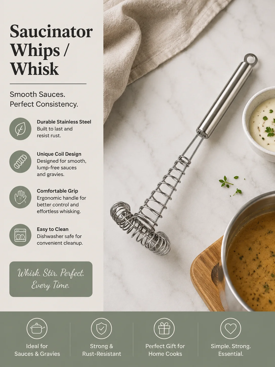 Saucinator Whips / Whisk